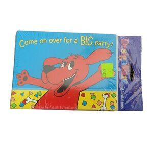 Vintage Clifford Big Red Dog Party Invitations 8 Pack Sealed Designworks Invites